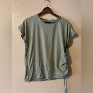 Bobeau Light Green Short Sleeve Top